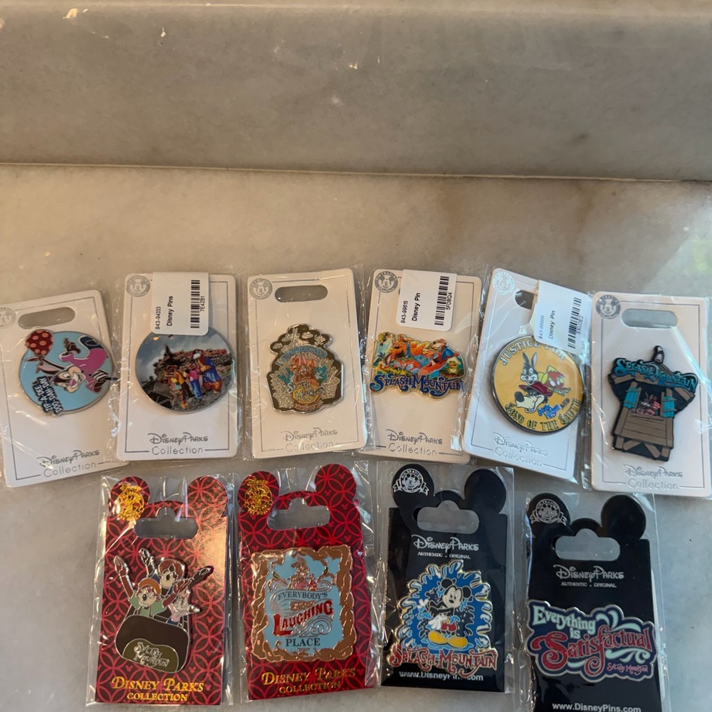 Disney Parks Collection Splash Mountain Pin Set